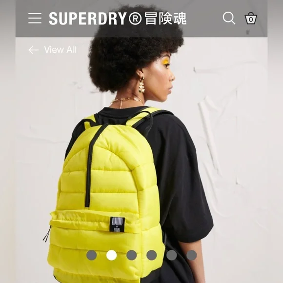 NWT Superdry puffer middle zip Montana rucksack / backpack  display picture 3